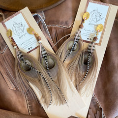 Modern West Peacock Fringe Earrings